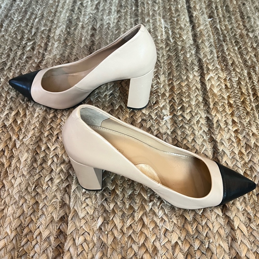 Banana Republic Cap Toe Block Heels